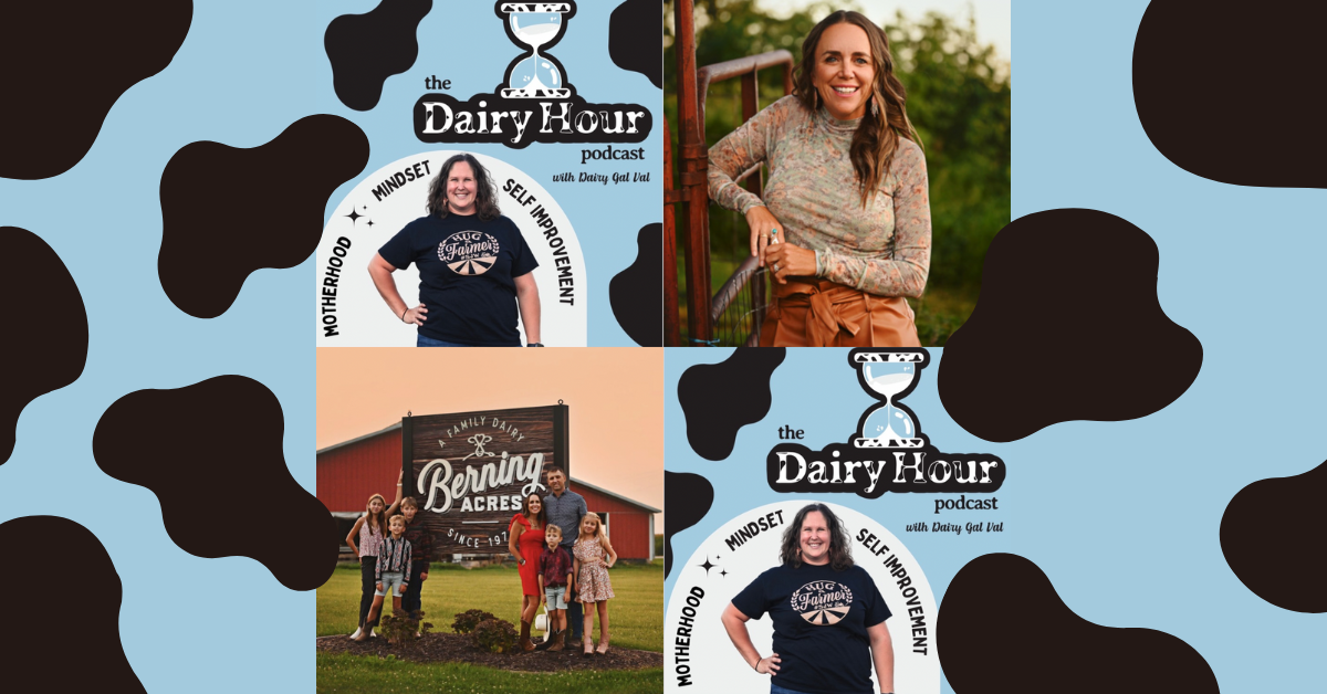 In this episode of the Dairy Hour Podcast, host Val Lavigne (@DairyGalVal) sits down with Natalie Berning who went from teacher to dairy farmer