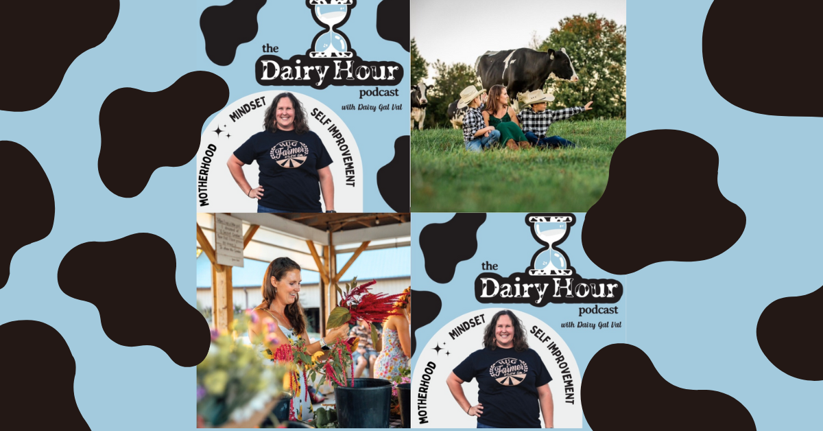In this episode of the Dairy Hour podcast, host Val Lavigne sits down with Jaime Derr to talk about dairy farming and flowers